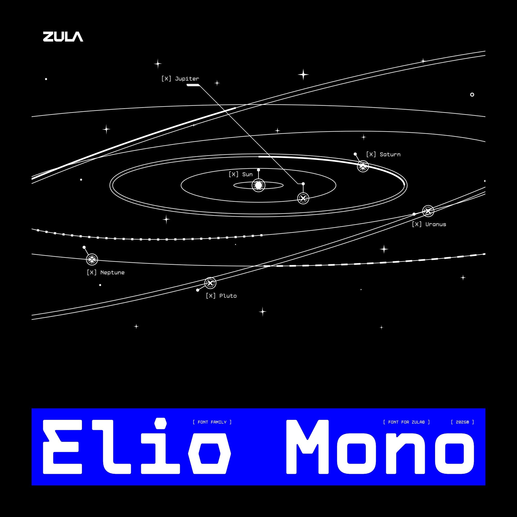 Elio Mono Font Family cover