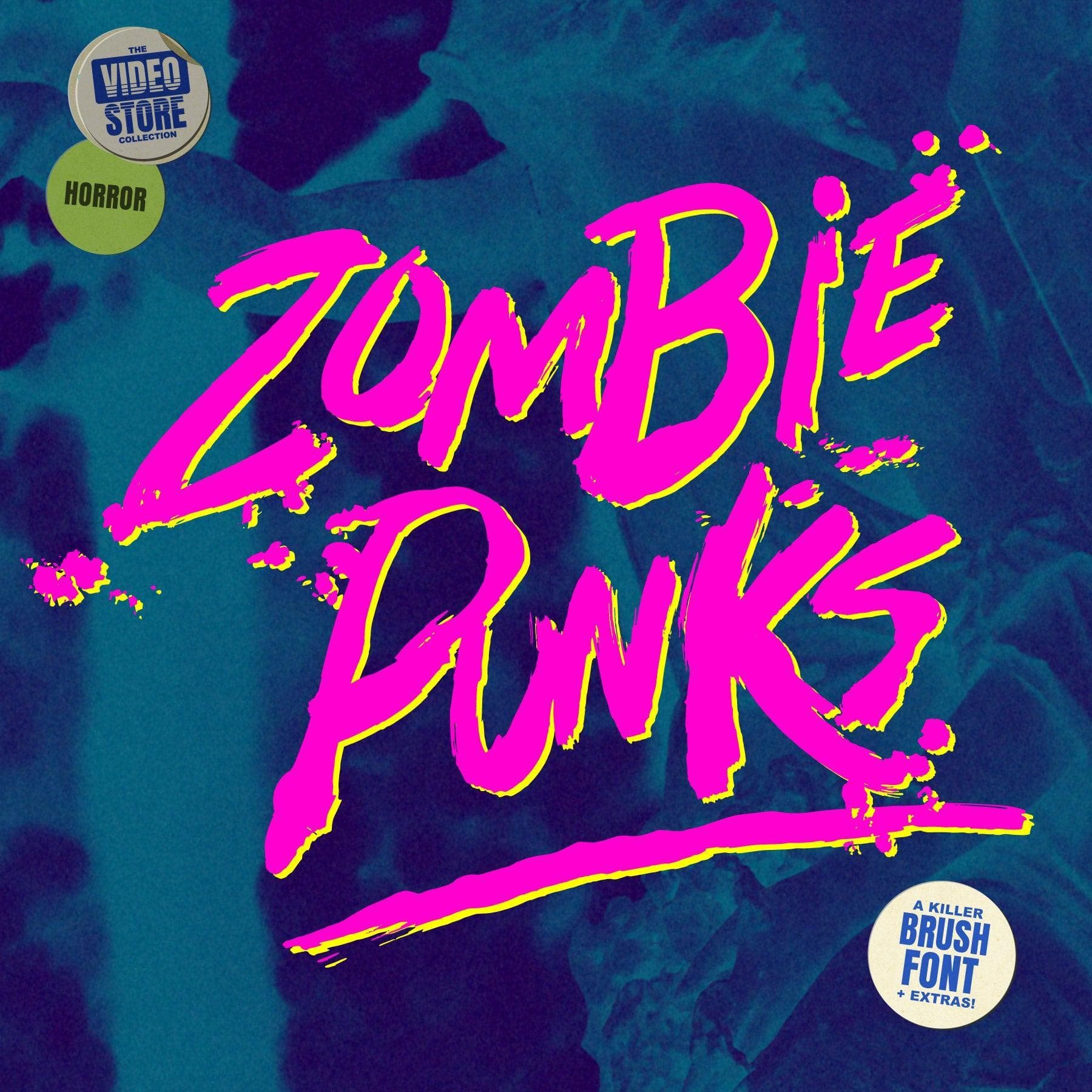 Zombie Punks: Retro 80s Horror Font cover