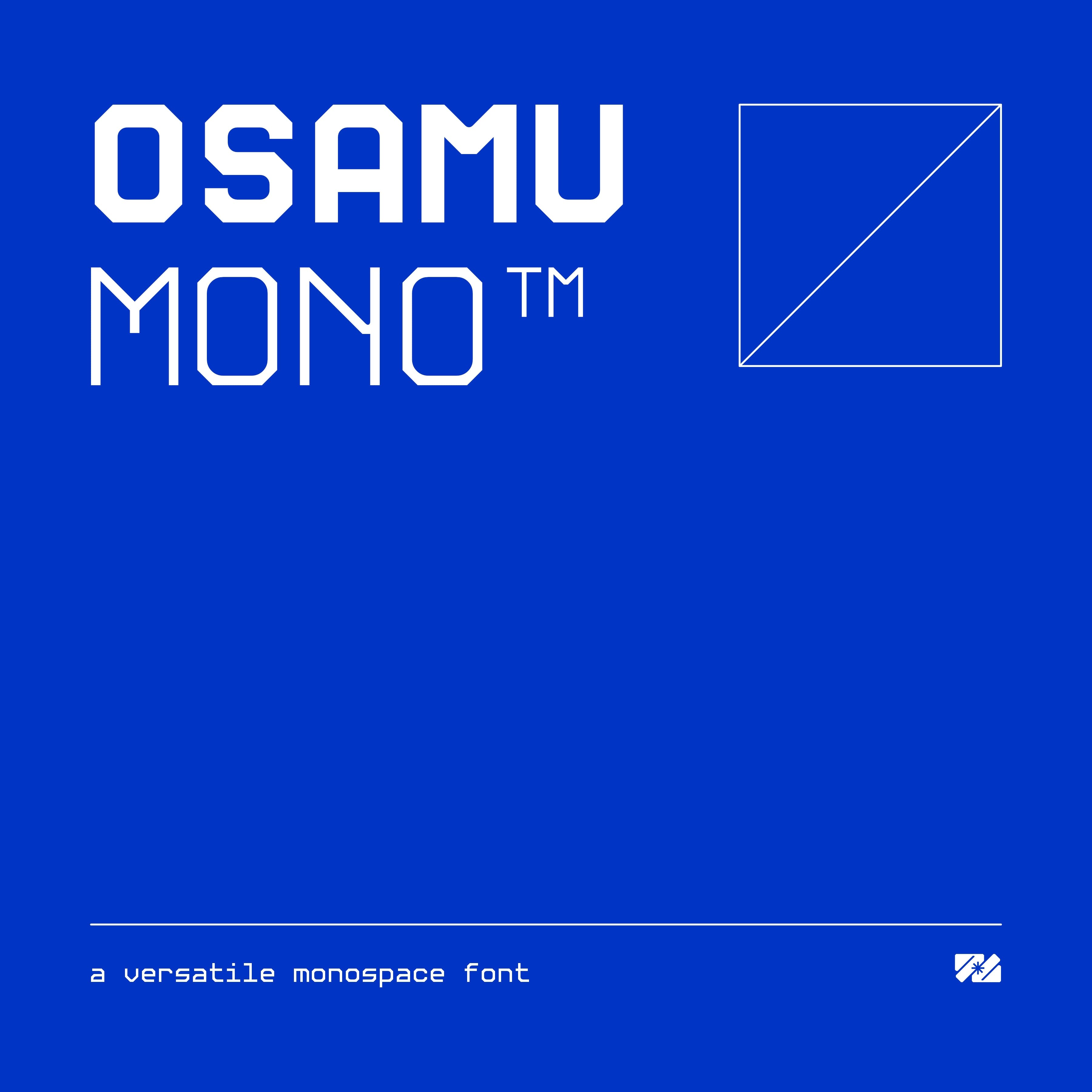 OSAMU MONO Font Family cover