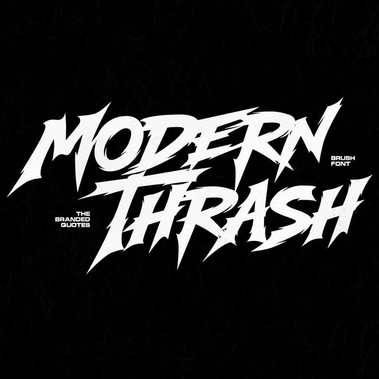 Modern Thrash Font cover