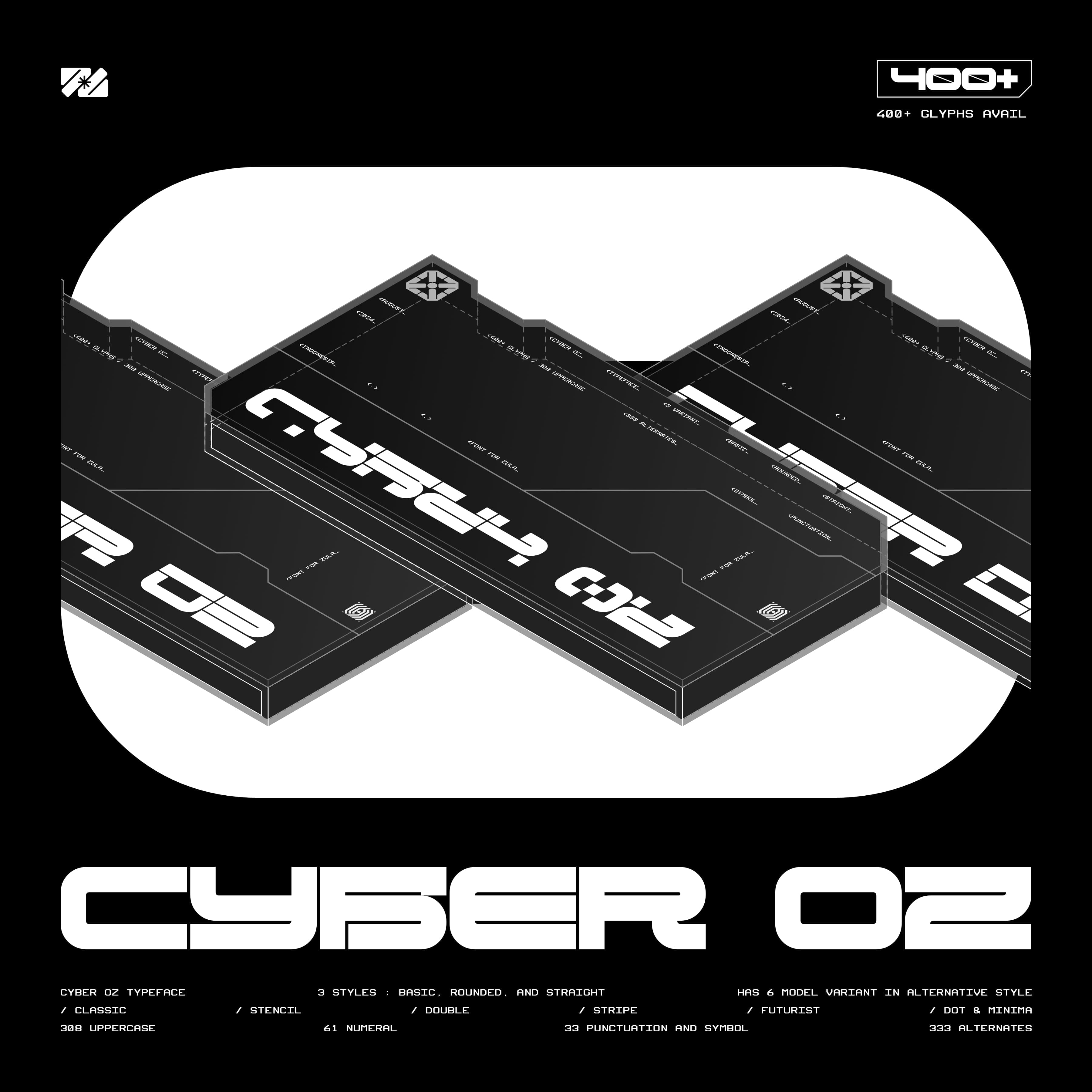 CYBER OZ ROUNDED Typeface cover