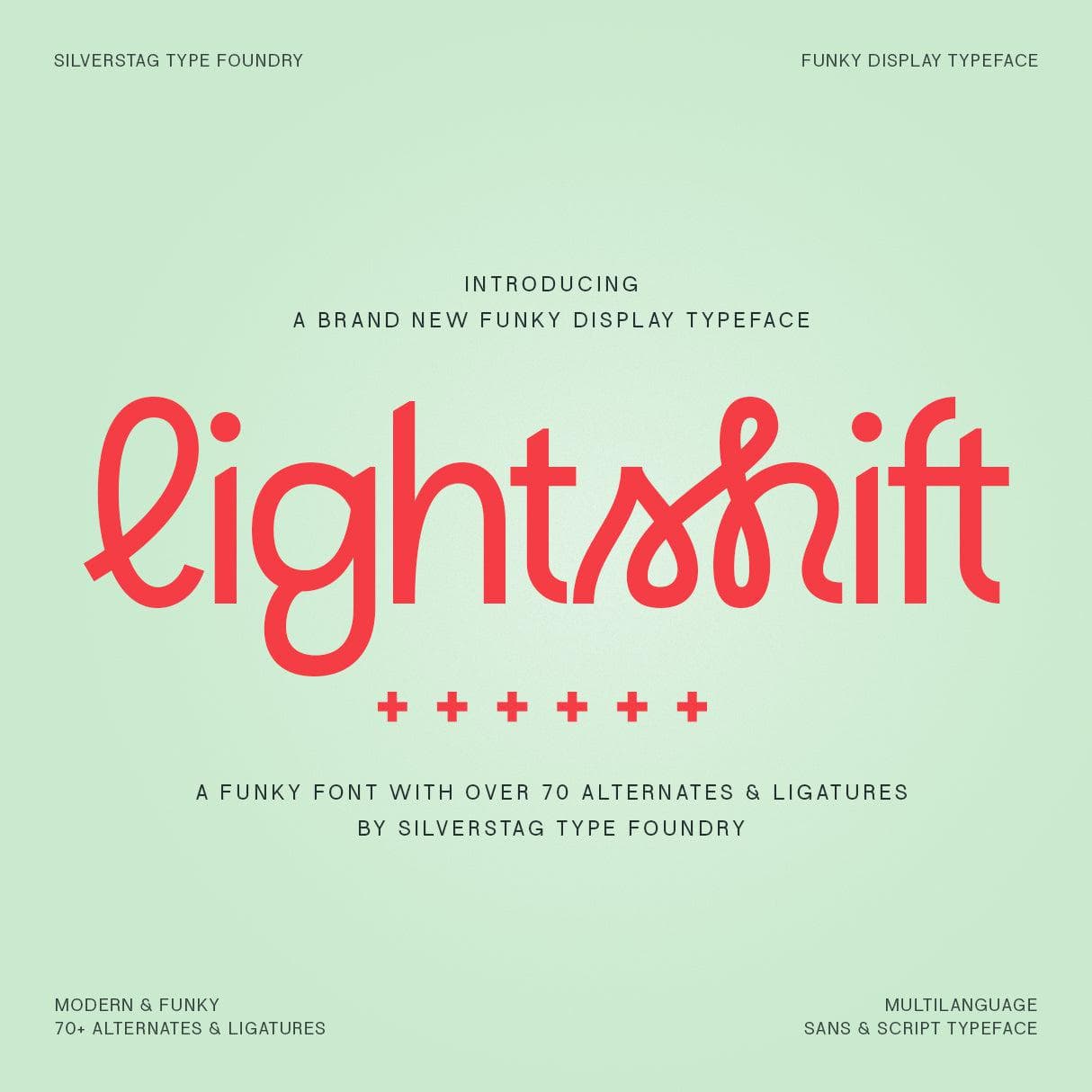 Lightshift - Funky Display Typeface cover