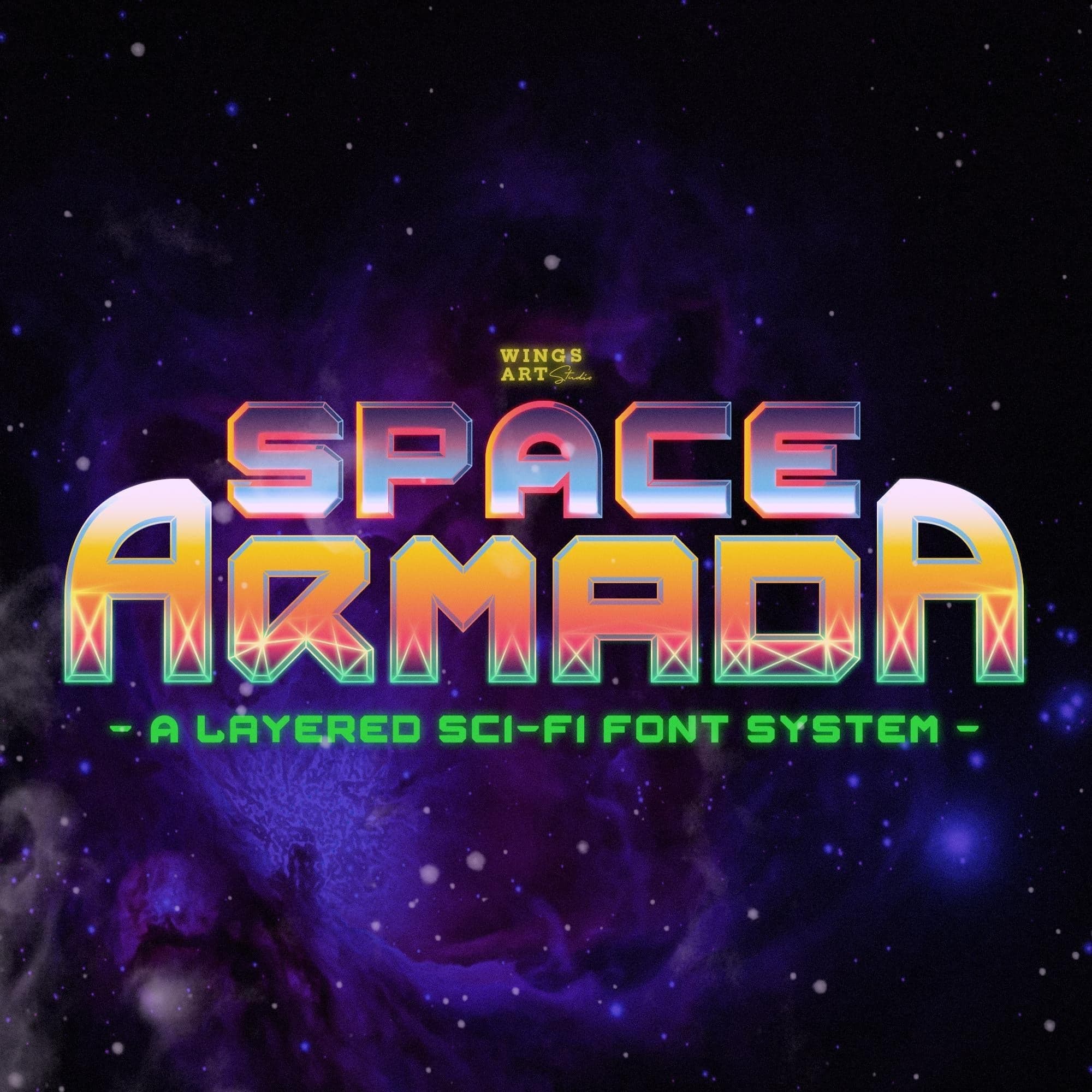 Space Armada - A Retro Future Font cover