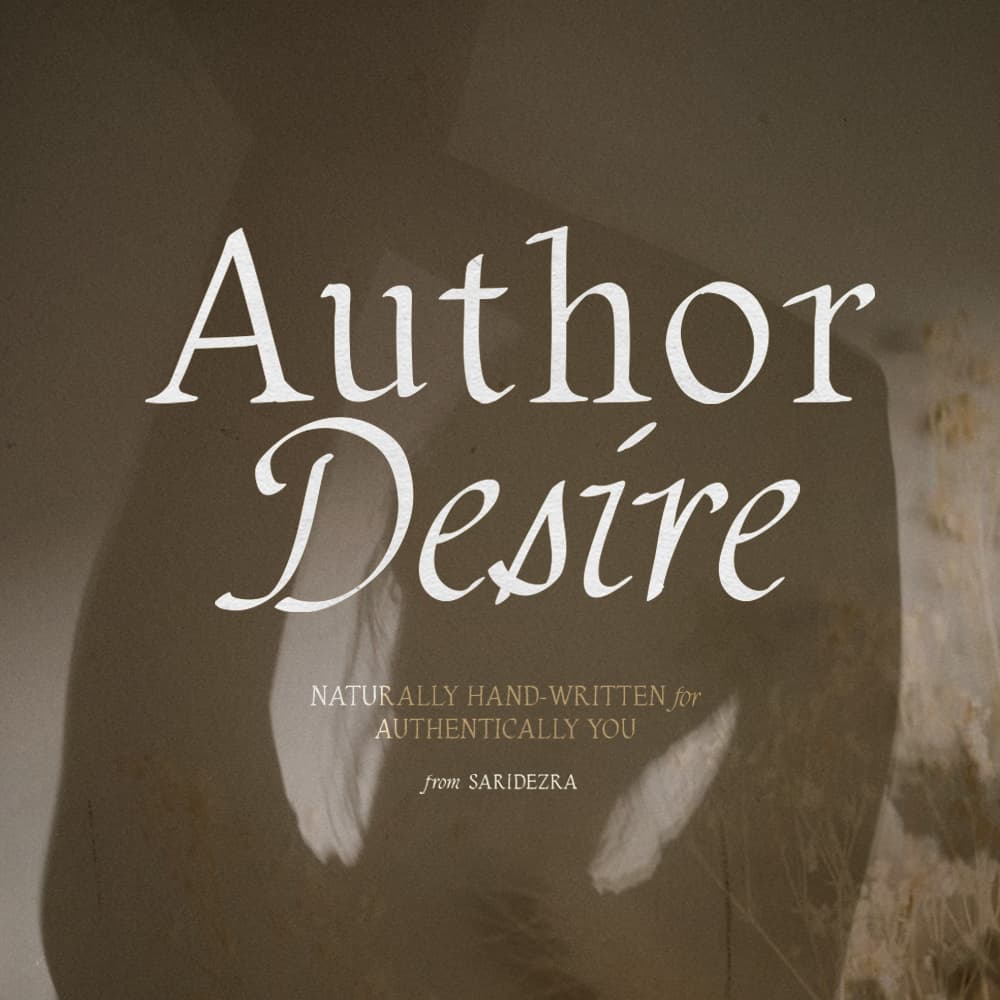 Author Desire - Handwritten Serif cover