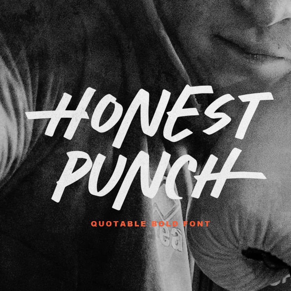 Honest Punch - Quotable Bold Font cover