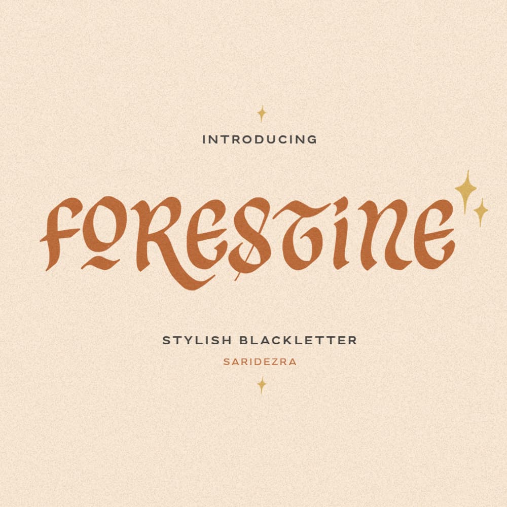 Forestine - Stylish Blackletter cover