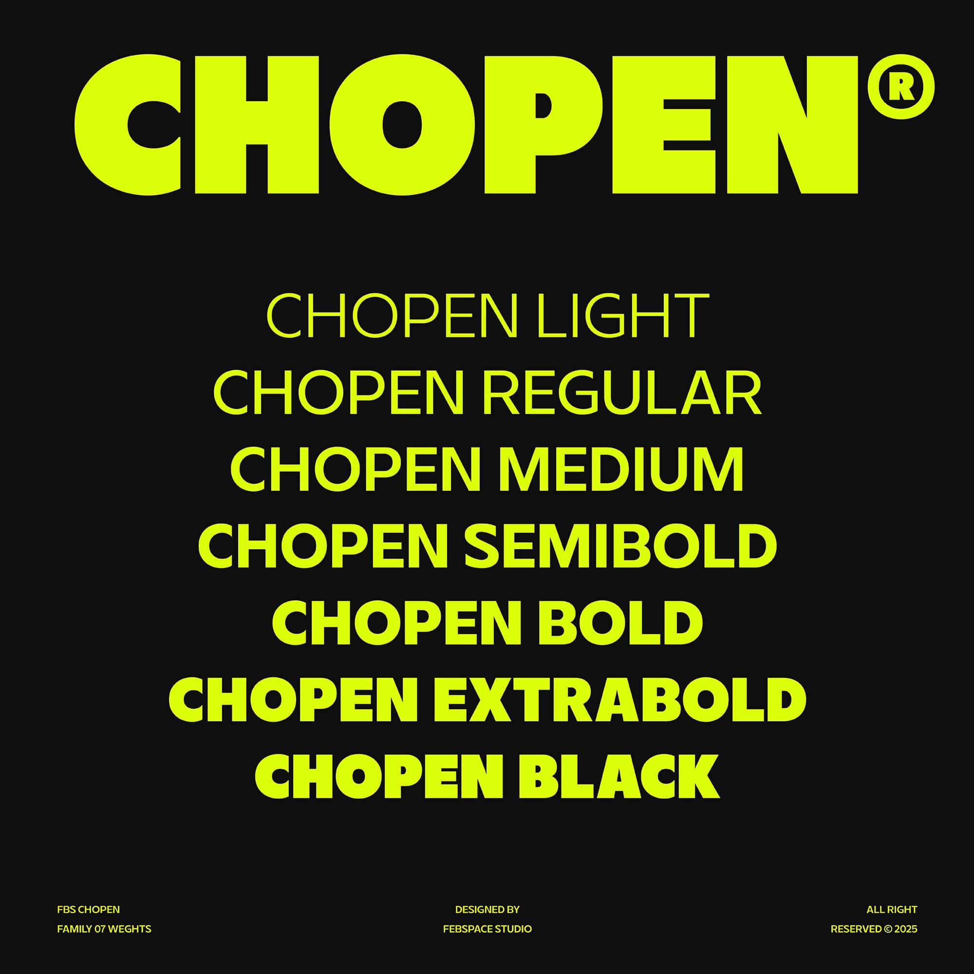 FBS Chopen - Font Family cover