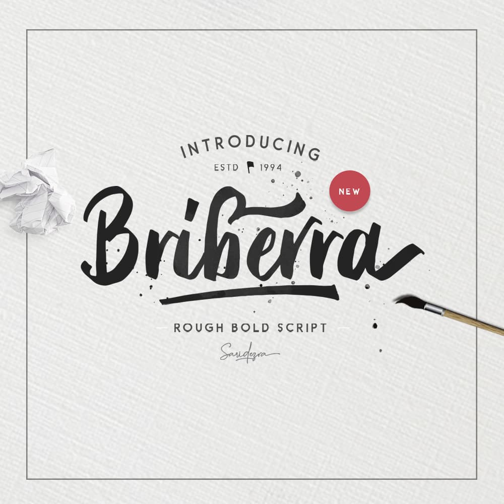 Briberra - Rough Bold Script cover