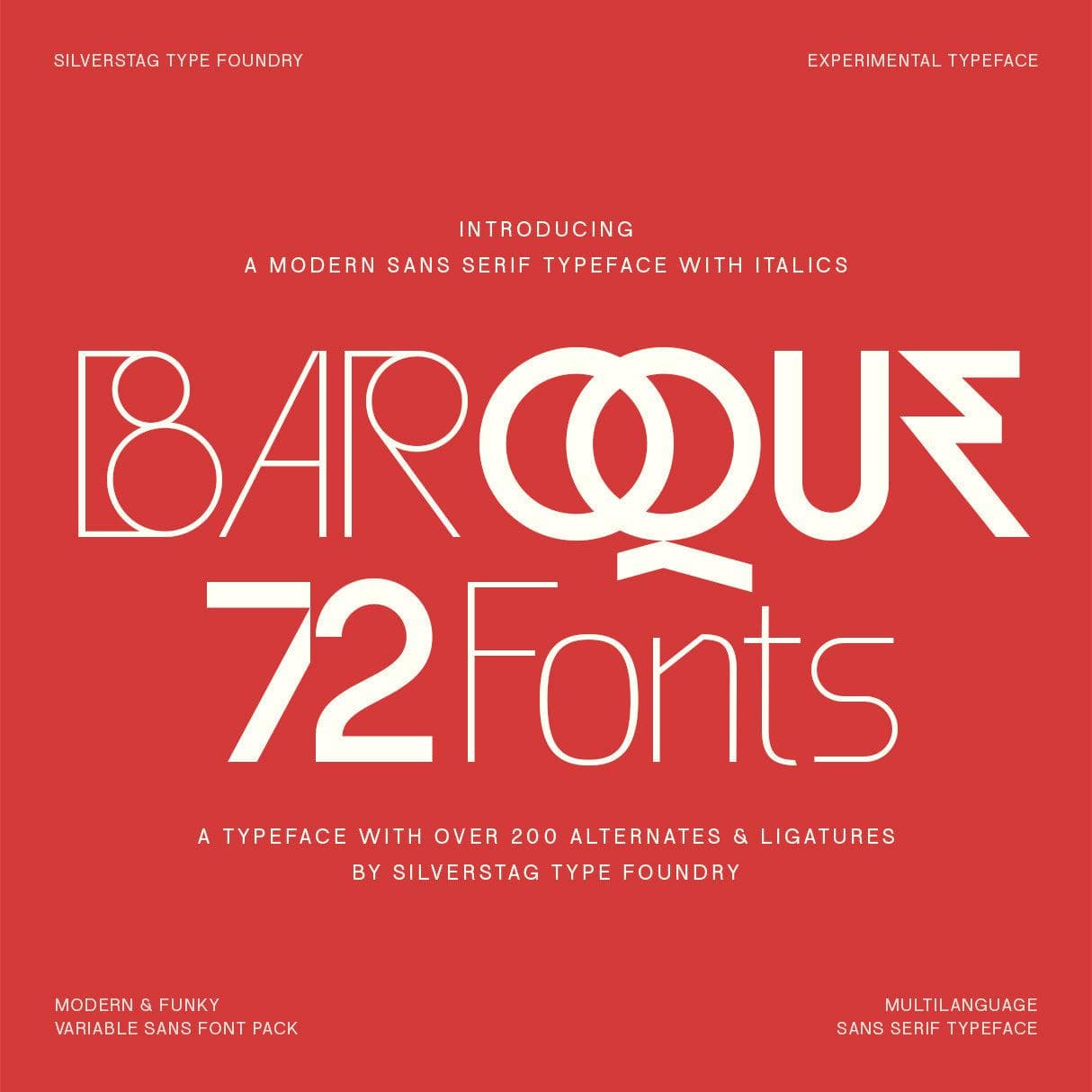 Baroque Grotesk Typeface (72 Fonts) cover