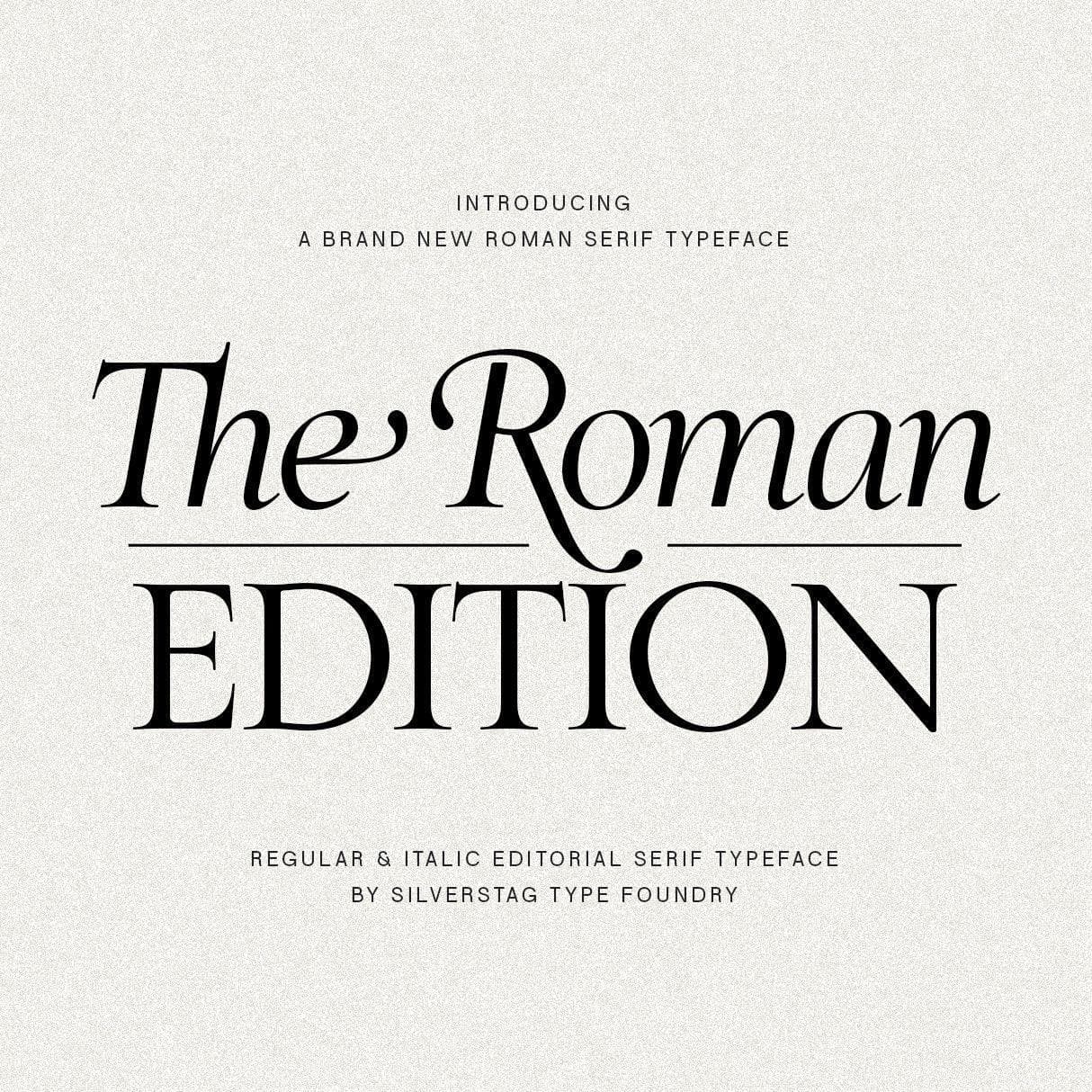 SLTF The Roman Edition - A Classical Serif Typeface cover