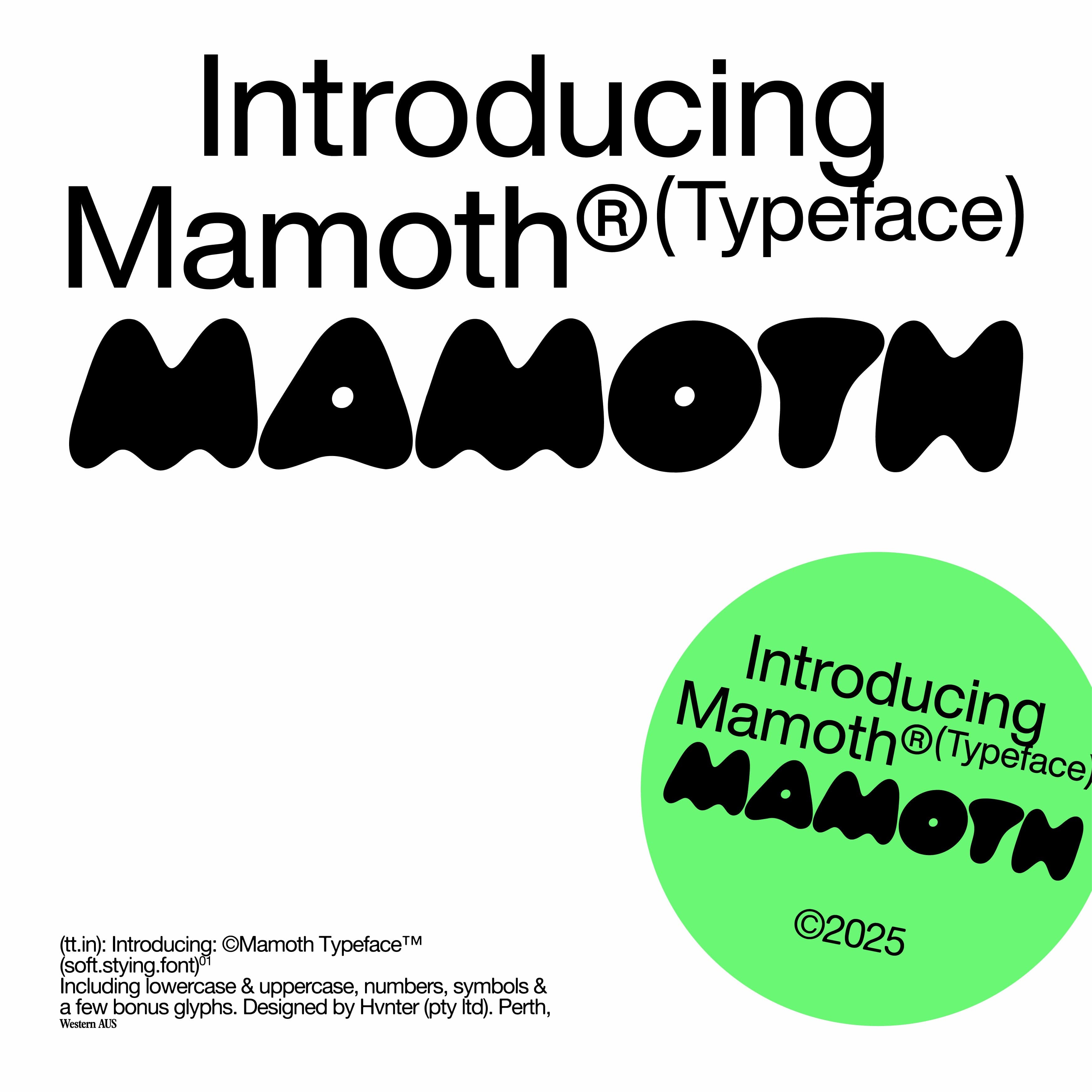 Mamoth Typeface cover