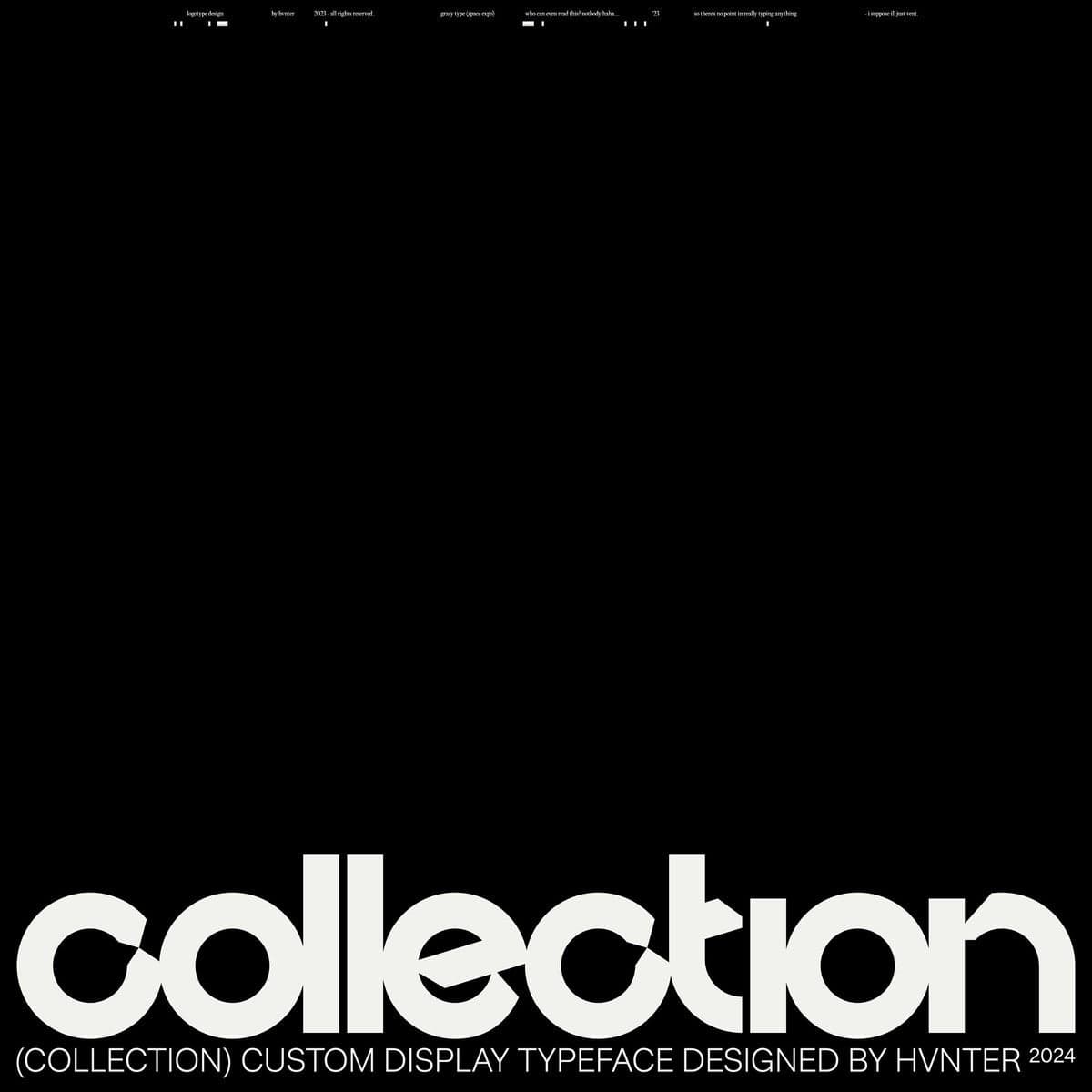 Collection Typeface cover