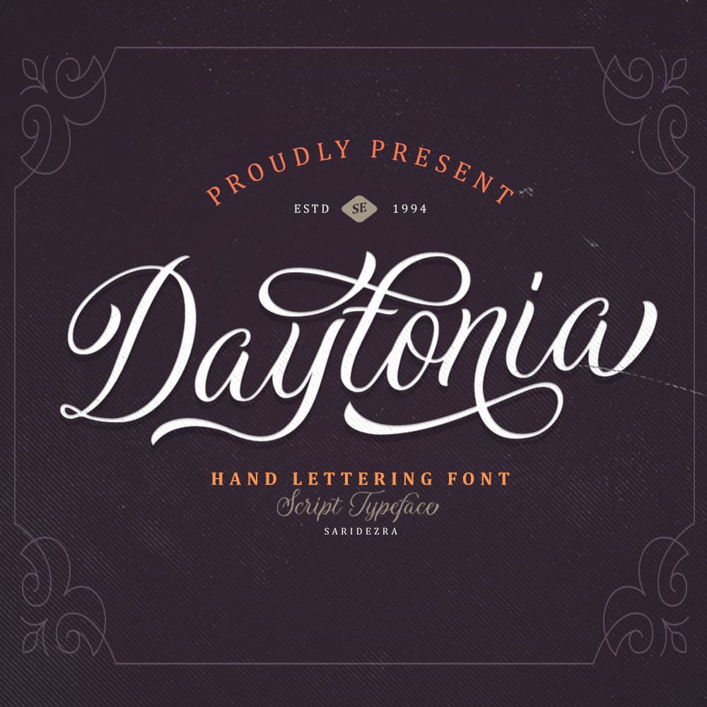  Daytonia - Hand Lettering Script cover