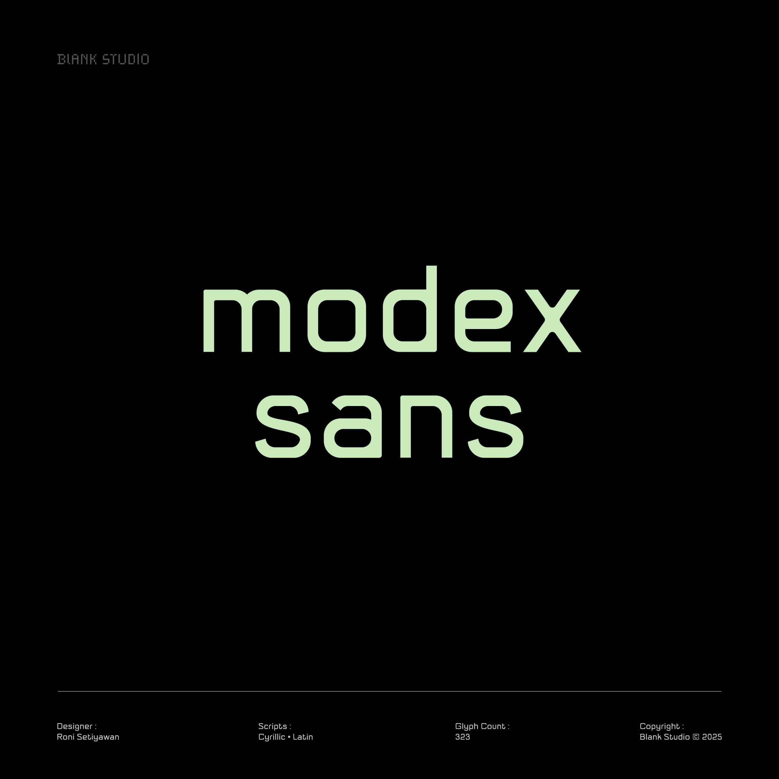 Modex sans cover