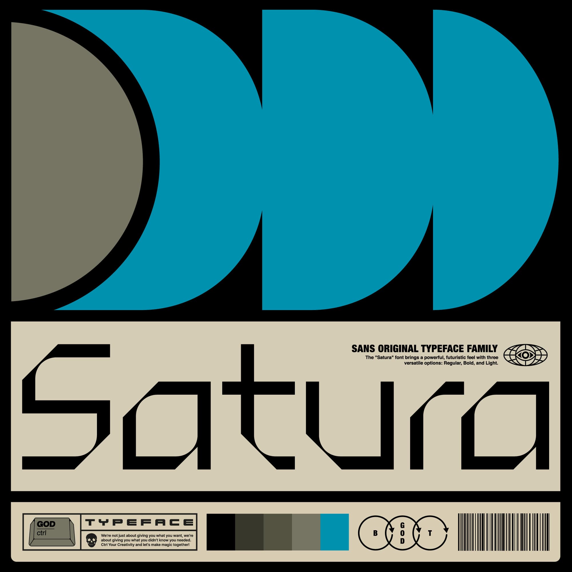 Satura Display Typeface Family cover