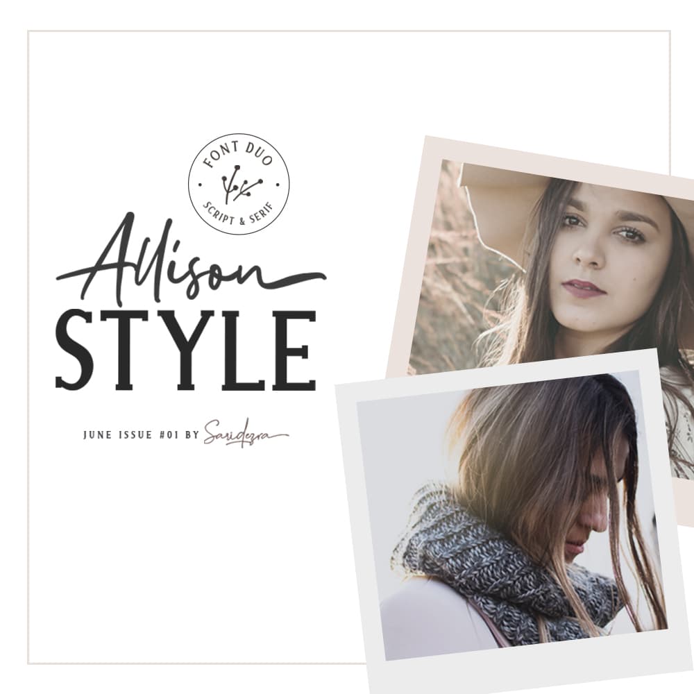 Allison Style - Font Duo cover