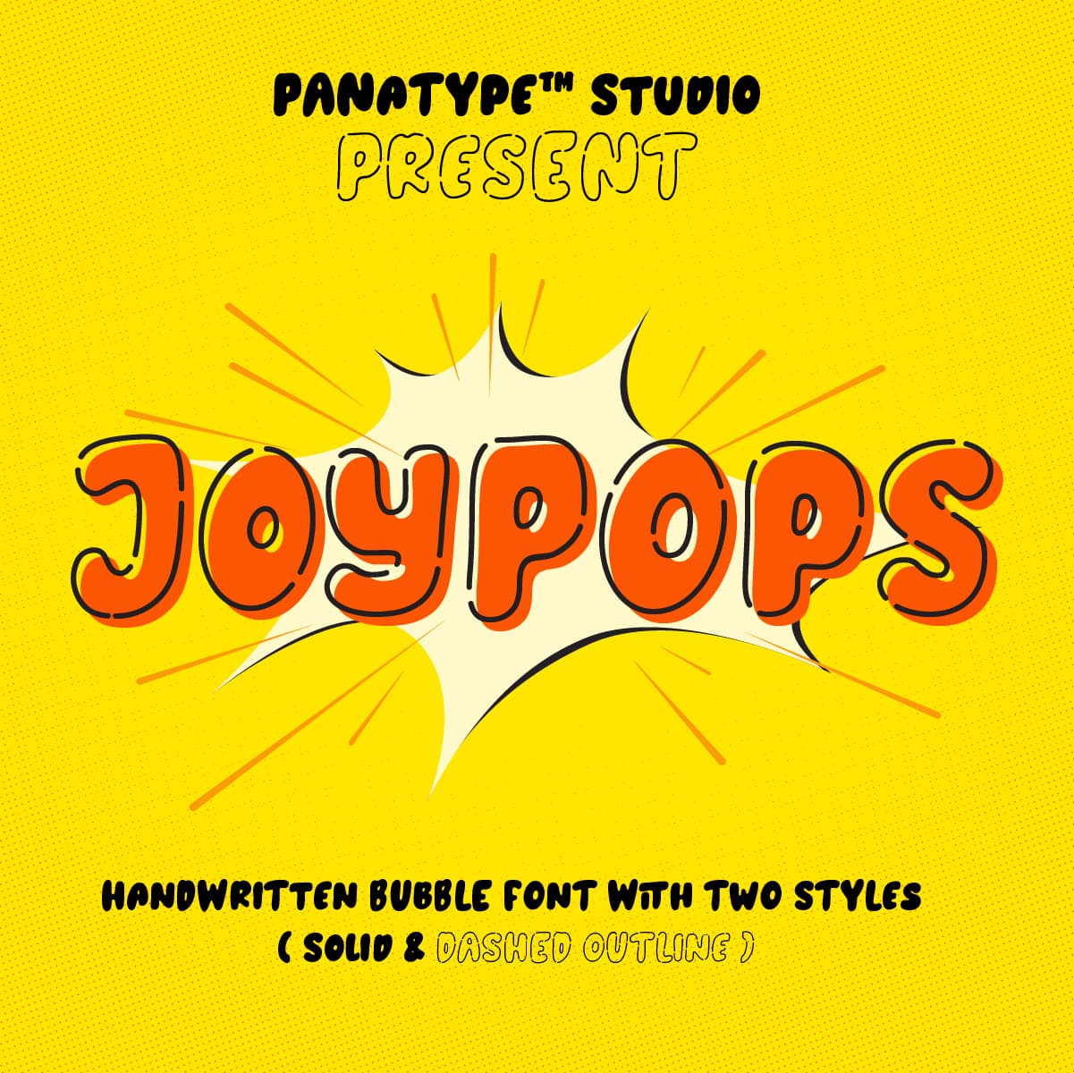 Joypops Handwritten Bubble Font cover