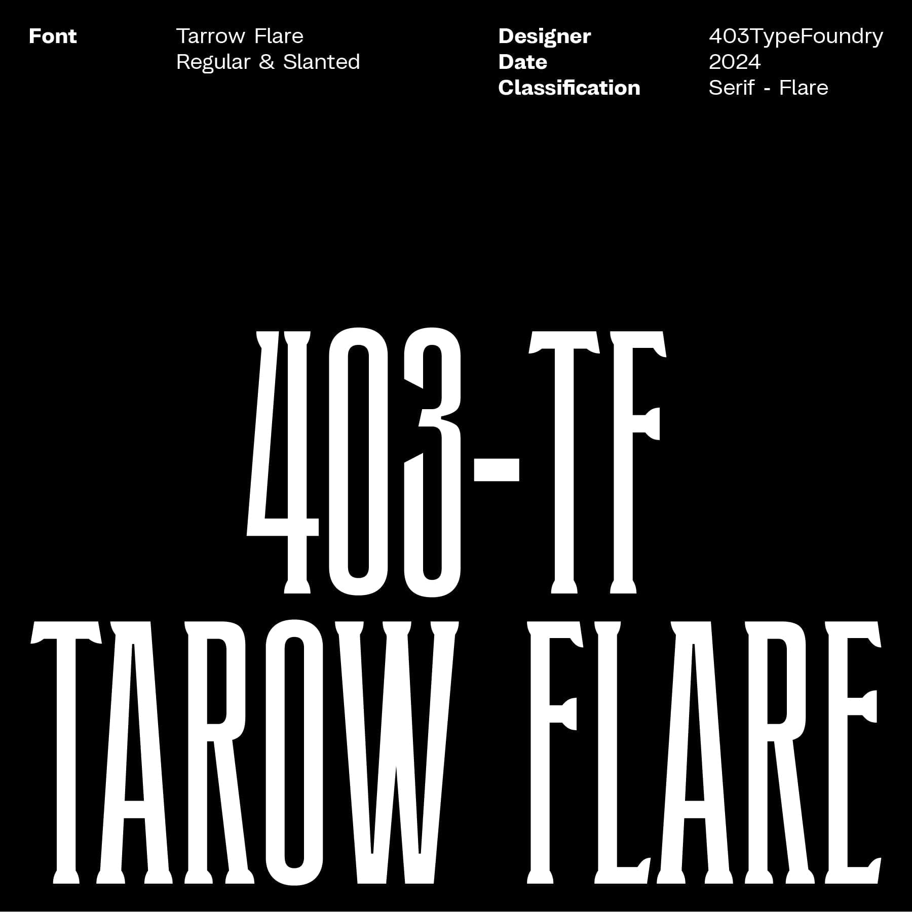 403 Tarow Flare cover