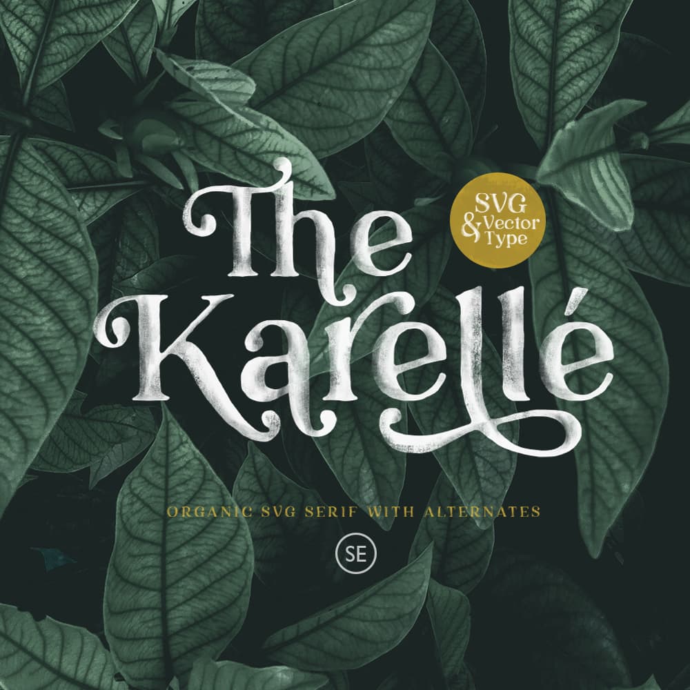 Karelle SVG - An Organic Serif cover