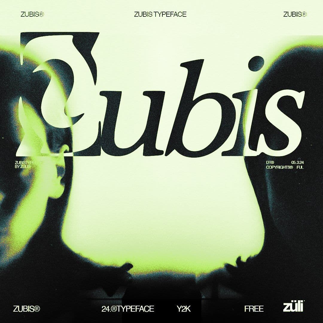 Zübis - Y2k Typeface cover