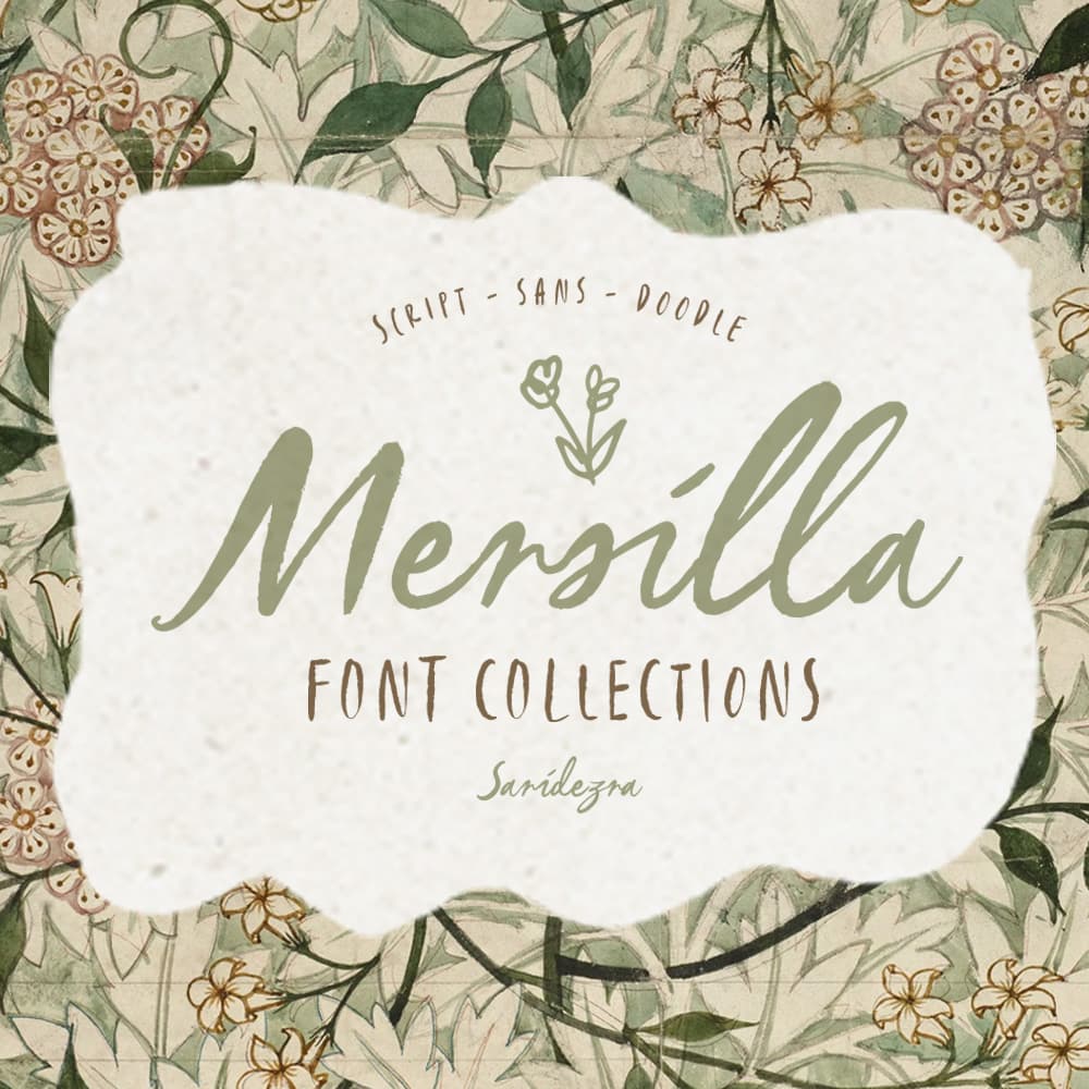 Mersilla - Font Collections + Doodle cover