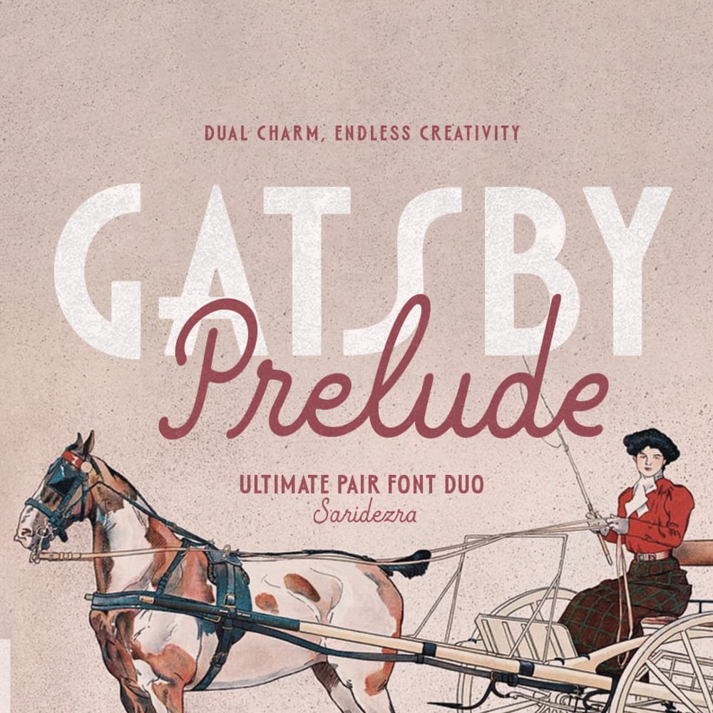 Gatsby Prelude - Art Deco Font Duo cover
