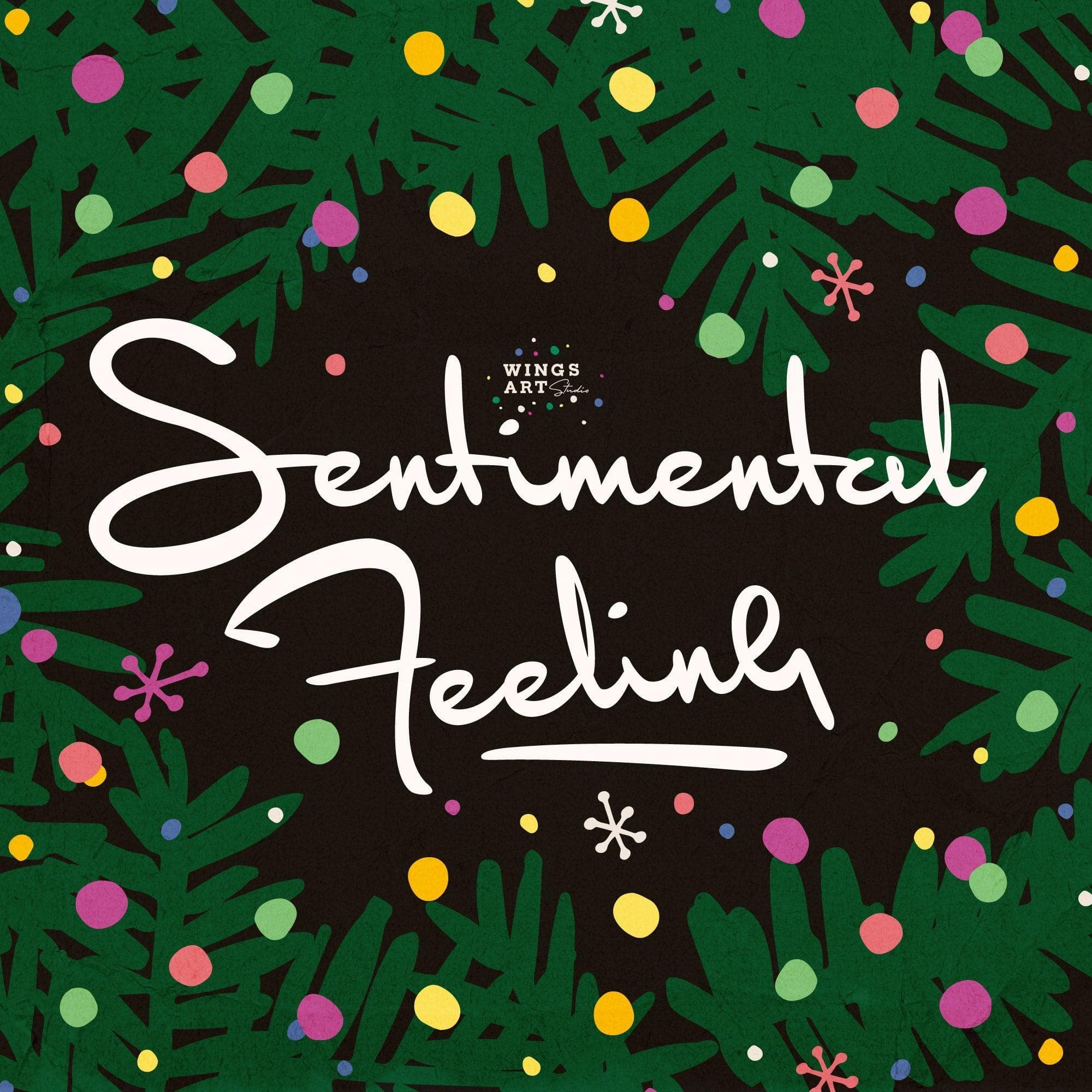 Sentimental Feeling - A Nostalgic Hand-Written Christmas Font cover