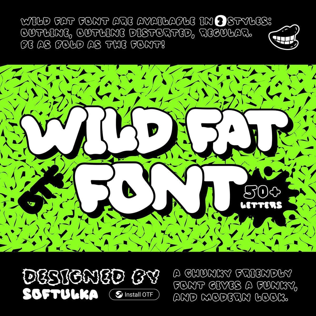 Wild Fat Font cover