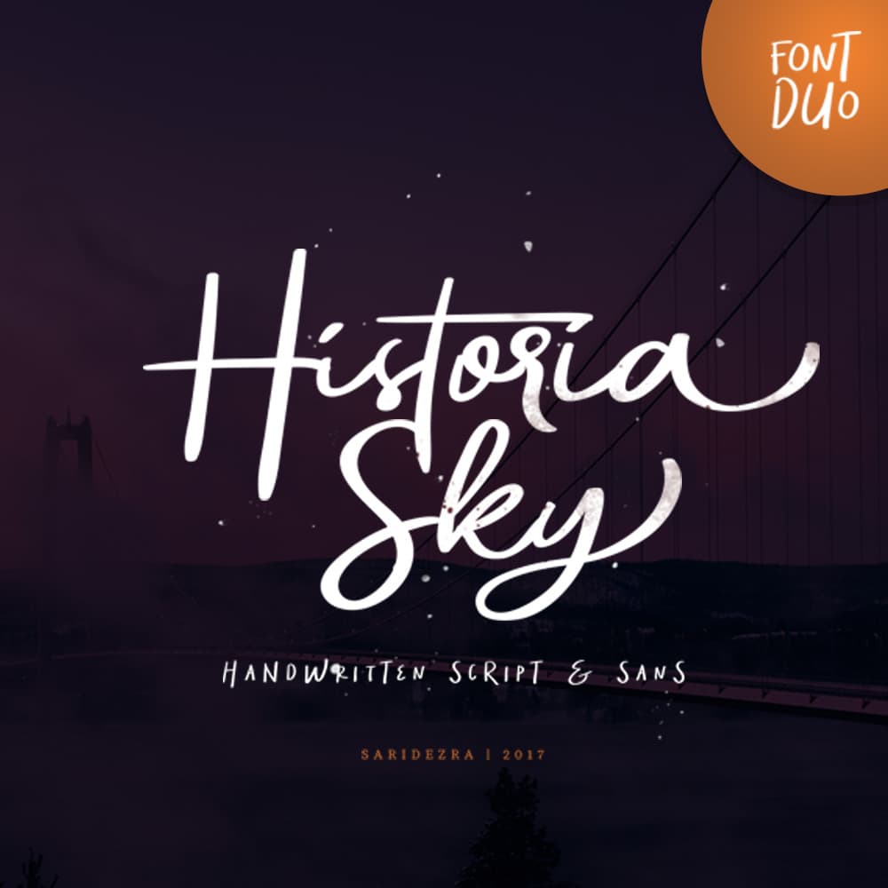 Historia Sky - Font Duo cover