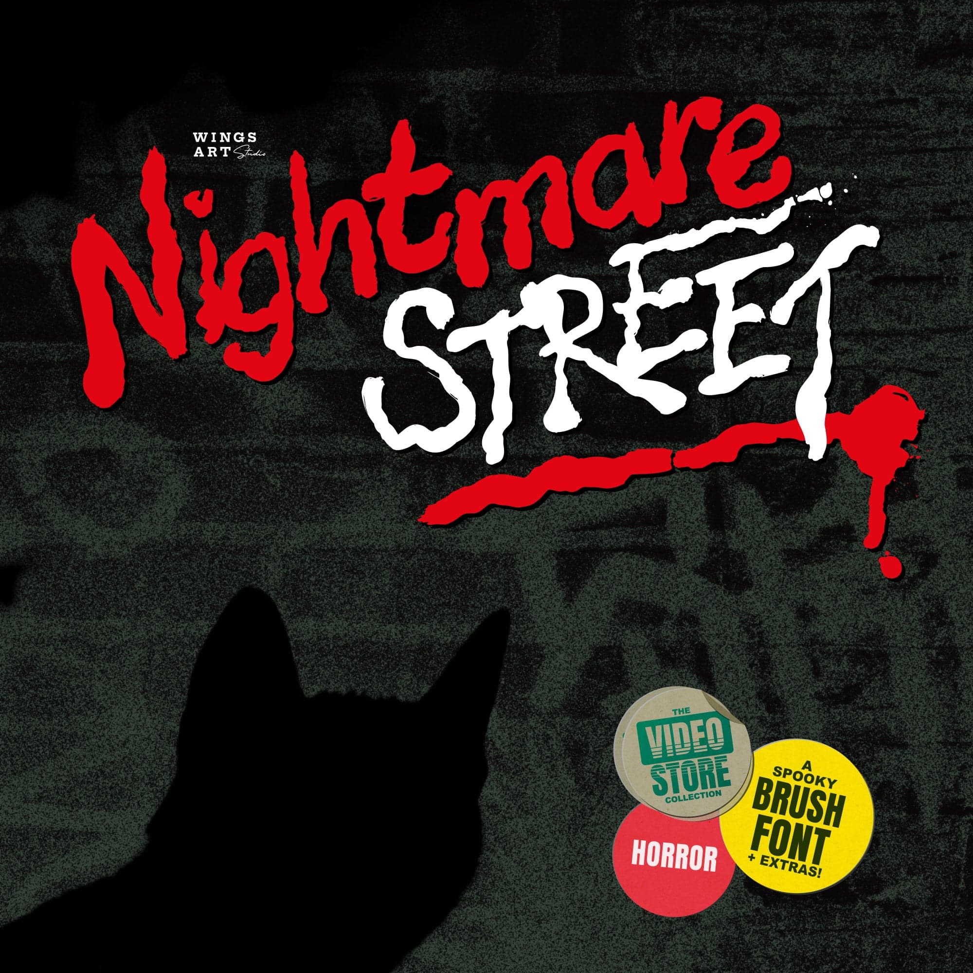 Nightmare Street - The Retro Horror Font cover