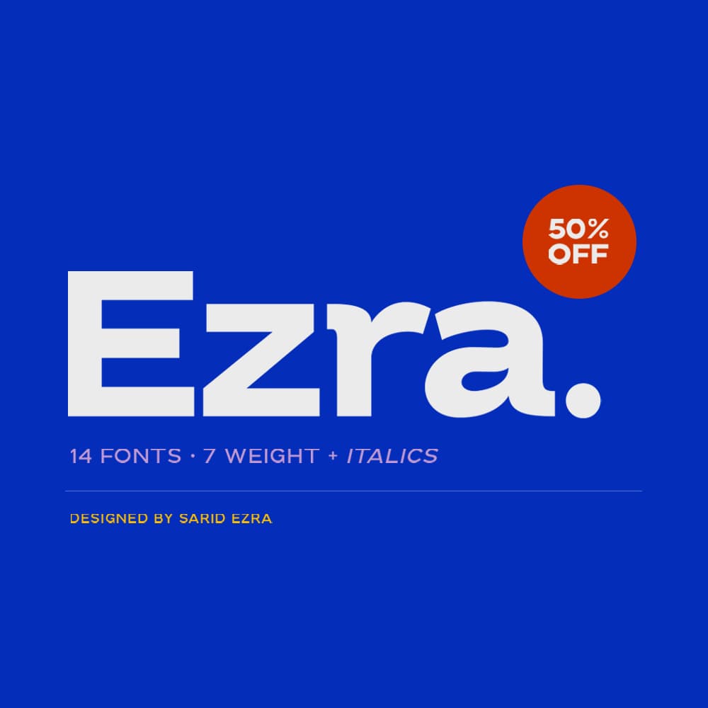 Ezra - Modern Sans (50% OFF) cover