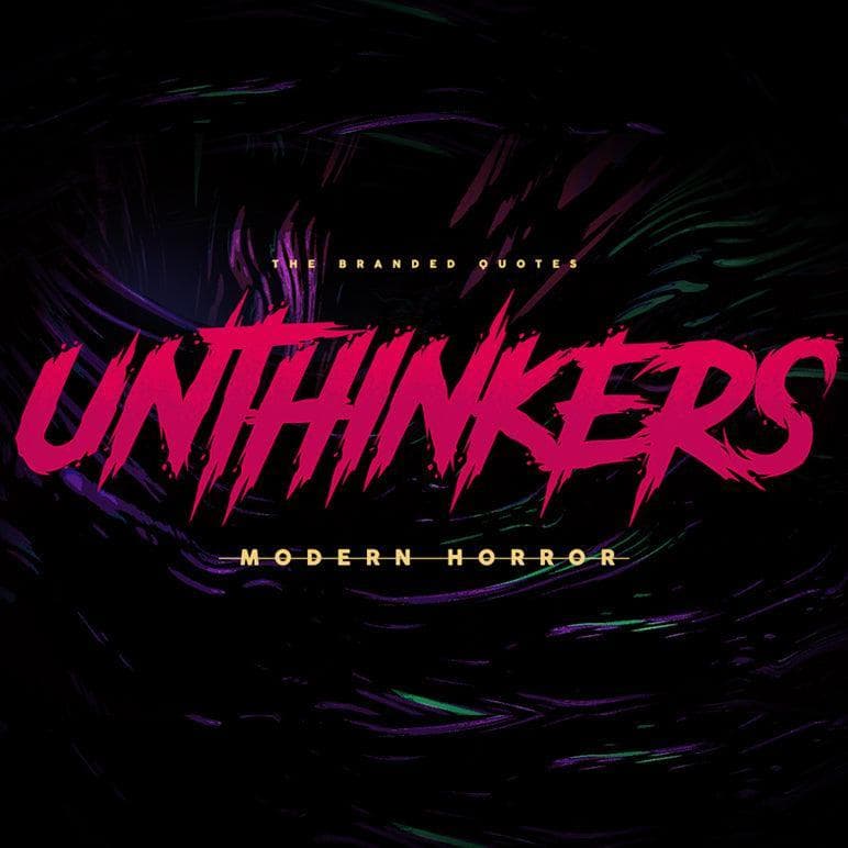 Unthinkers - Modern Horror Font cover