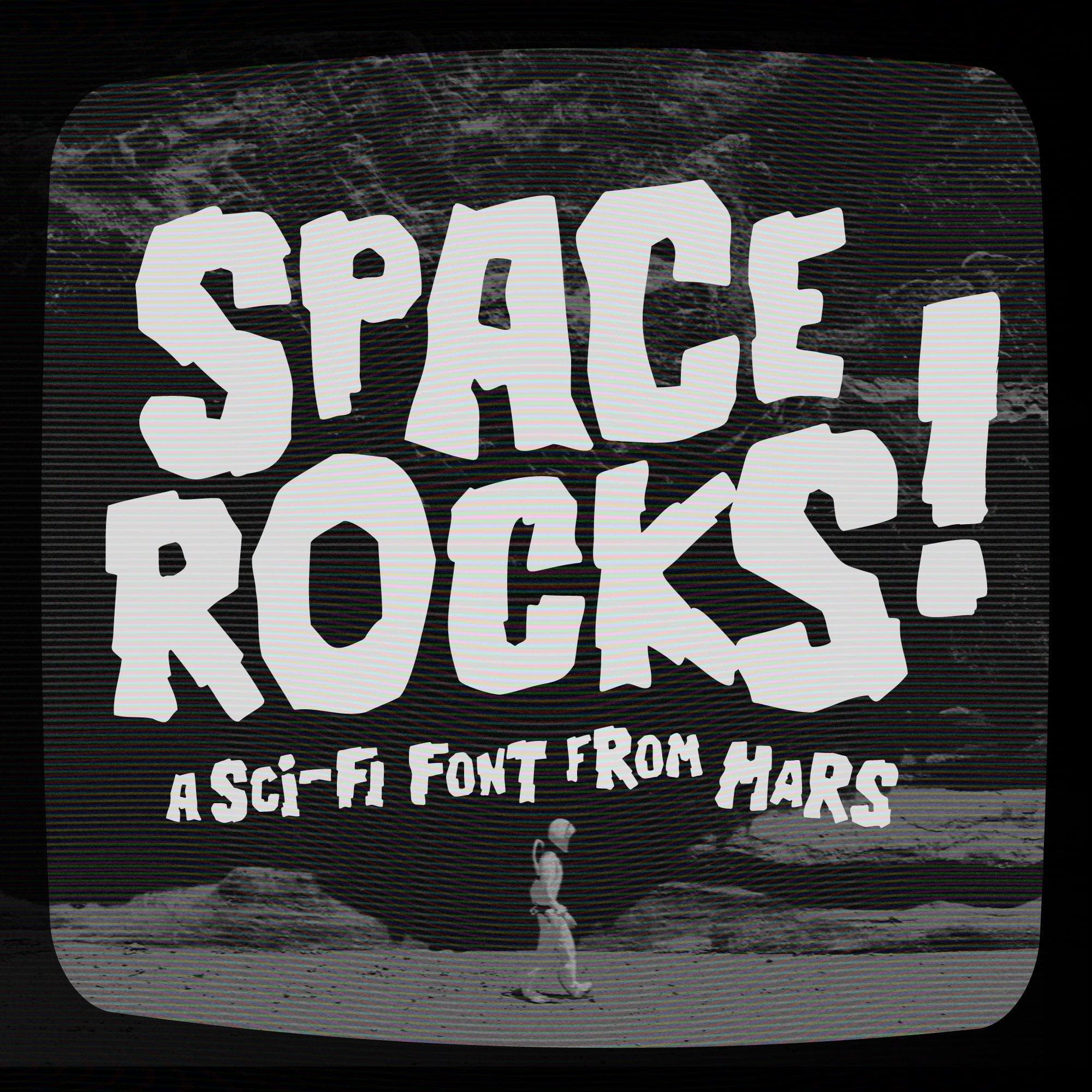 Space Rocks! A Retro Sci-Fi Font Inspired by 1950s Television Serials cover
