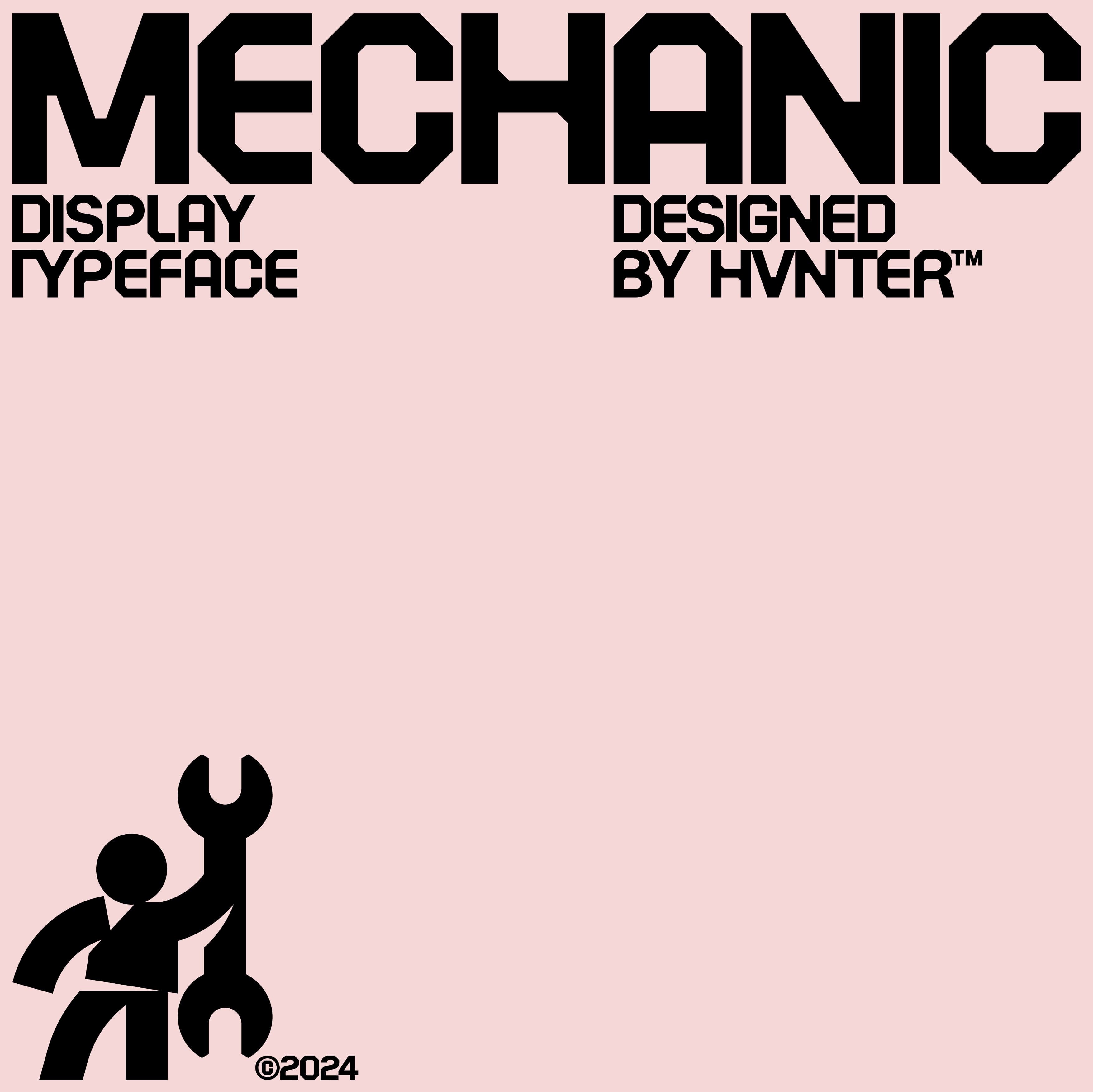 Mechanic Typeface cover