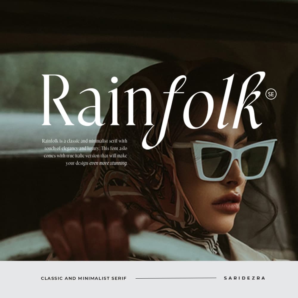 Rainfolk - Classic Minimalist Serif cover