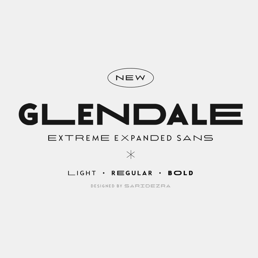 Glendale - Extreme Expanded Sans cover