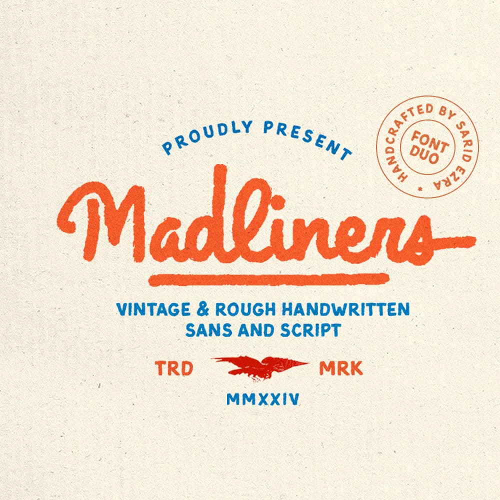 Madliners - Rough Font Duo cover